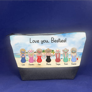 Girls Trip Gift, Personalized Bag, Cosmetic Bag, Custom Travel Bag, Neoprene