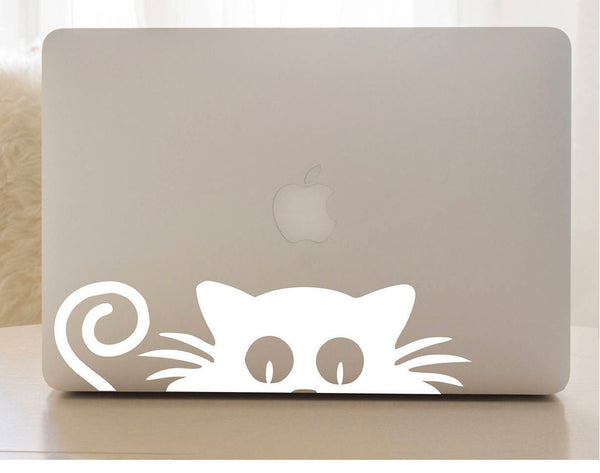 Cat laptop skin, cat decal, laptop sticker, window sticker, cat sticker