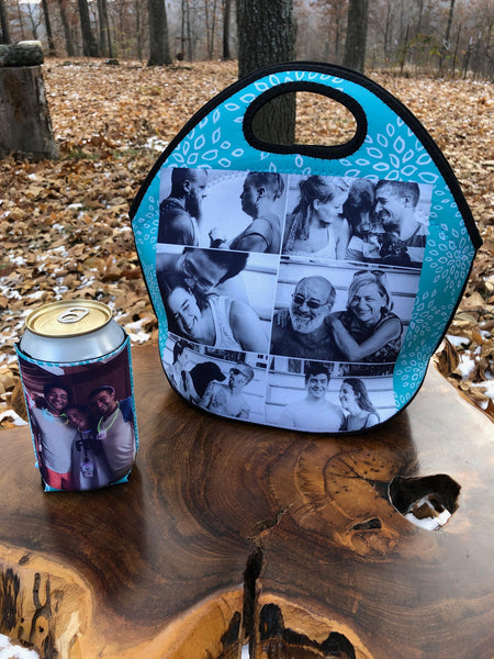 Custom Lunch Bag, Personalized Tote, Lunch Box, Insulated Lunch Tote, Photo Lunch Bag