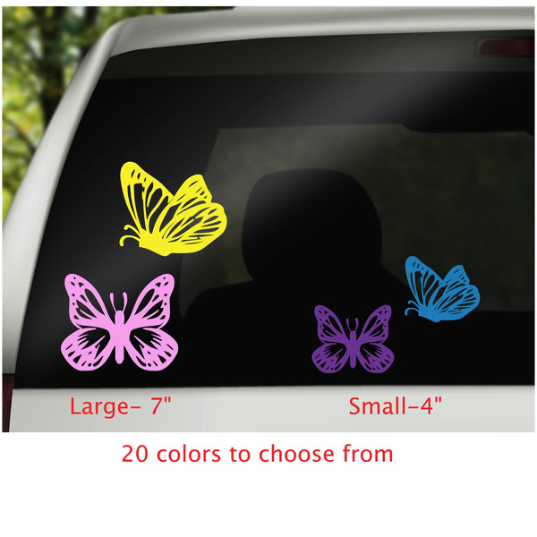 Butterfly Decals, Car Window Stickers, Car Accessories, Butterfly Sticker, Car Decal