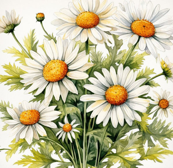 Daisy Clip Art Flower Download, Commercial Use, Daisy Wreath, Daisy Flowers, Daisy Borders, DIY Flower Project, DIY Scrapbooking Clipart PNG