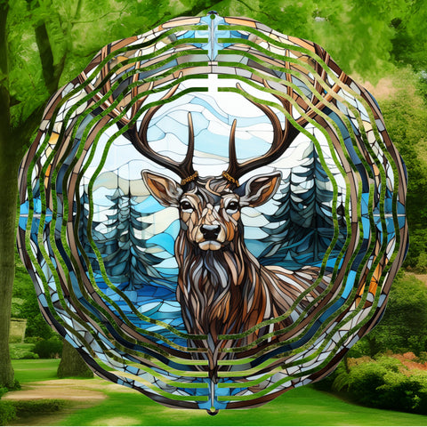 Wind Spinner, Deer Garden Spinner, Patio Wind Spinner, Spinner Pattern, Wind Spinner Designs, Garden Metal Art, Gardeners Gift, Hunters Gift