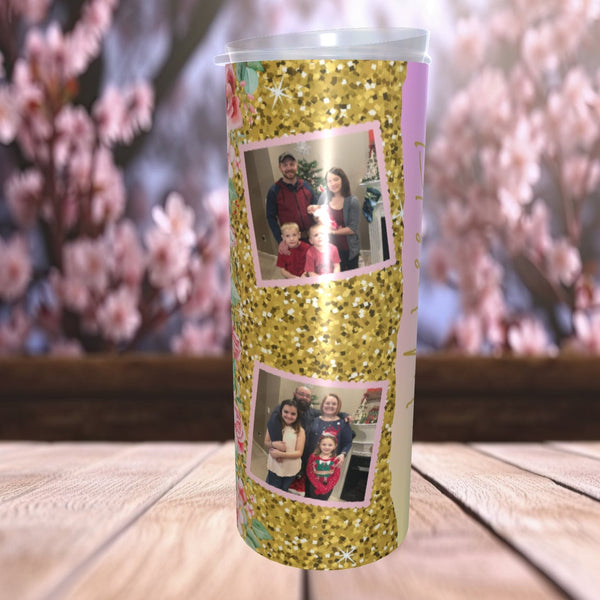 Blessed Mama Tumbler, Skinny 20oz Tumblers, Mothers Day, Gift For Mom, Custom Drinkware