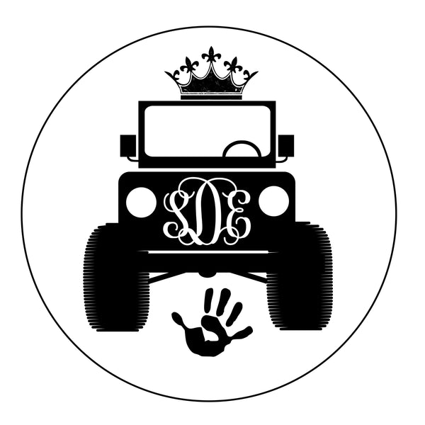 Jeep Inspired Car Coaster Set of 2 With Personalization Options - Forever Sky Studio