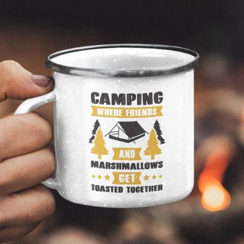 Funny Camp Cup Stainless Steel Coffee Mug - Forever Sky Studio
