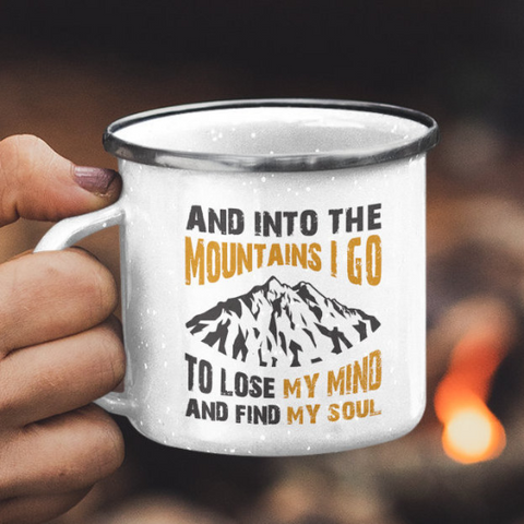 Mountain Lovers Camp Cup Stainless Steel Coffee Mug - Forever Sky Studio