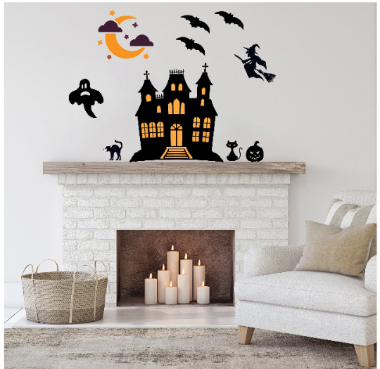 Halloween Fabric Wall Decal Stickers - Forever Sky Studio