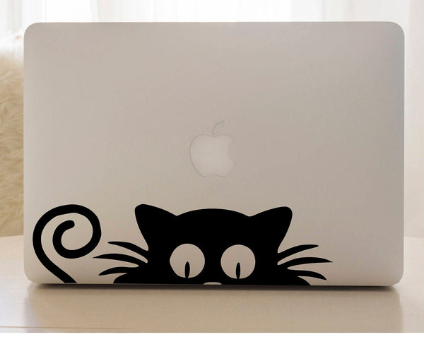 Cat laptop skin, cat decal, laptop sticker, window sticker, cat sticker
