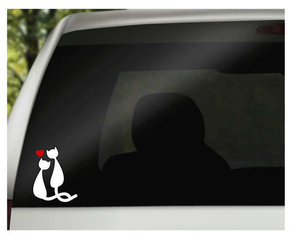 Love Cats Family Vinyl Car Decal Stickers