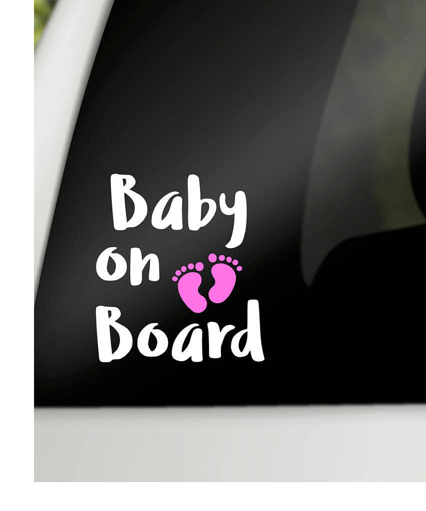 Baby on board decal, car window decal, Baby on board sticker, car baby decal, baby car decal, car window sticker, family car window decal