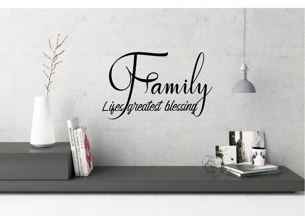 Family Quote Vinyl Wall Decal Sticker