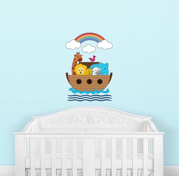 Noah's Ark Reusable Colorful Fabric Wall Decal Sticker - Forever Sky Studio