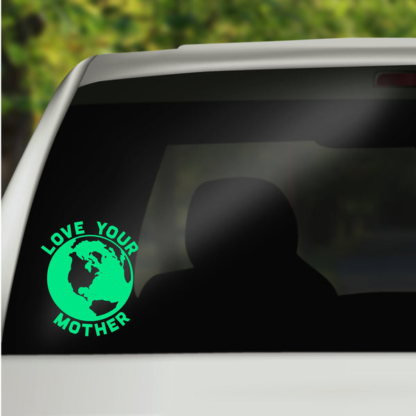 Mother Earth Car Window Decal, Love Your Mother, Vinyl Car Decal, Car Window Sticker, Earth Sticker