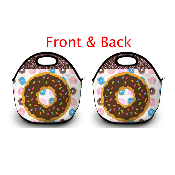 Donut Lunch Tote Bag With Free Can Wrap - Forever Sky Studio
