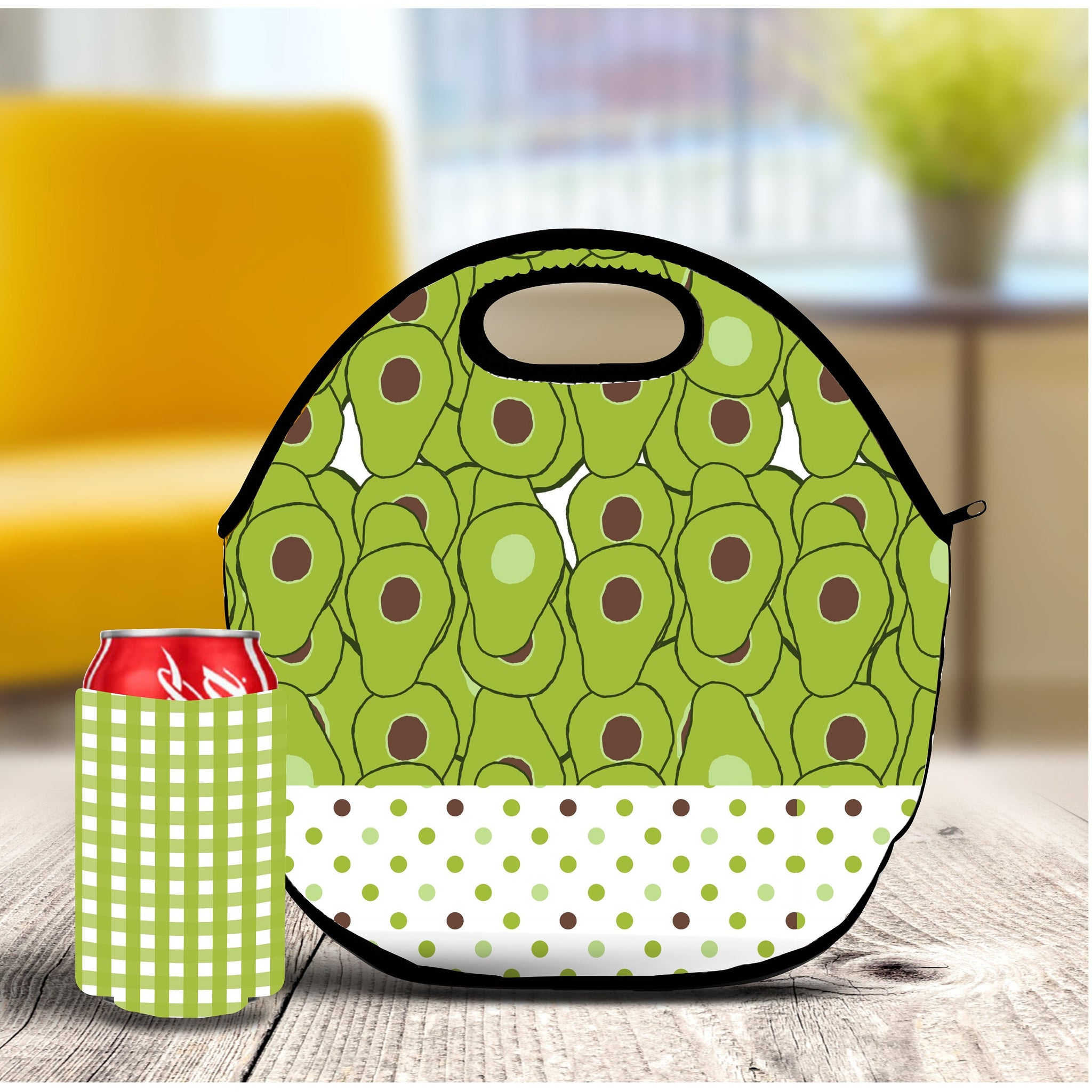 Personalized Avocado Lunch Tote Bag - Forever Sky Studio