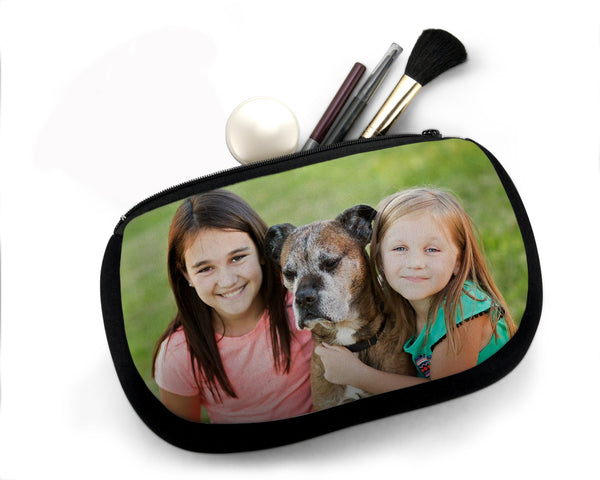 Personalized Cosmetic Bag, Makeup Pouch, Photo Case, Custom Makeup Holder, Toiletry Bag