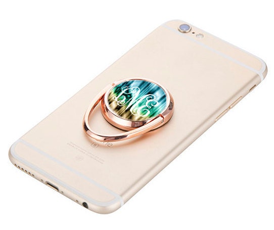 Mobile Phone Grip, Rose Gold Ring Stand, Monogram Phone Grip, Phone Holder, Phone Accessories