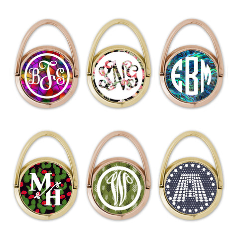 Personalized Monogram Ring Stand Phone Grip - Forever Sky Studio