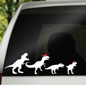 Family Car Decal, Dinosaur Car Sticker, Car Window Decal, Car Family Decal, Car Decal Family