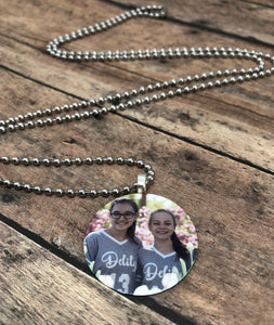 Photo Charm Necklace, Personalized Gift, Custom Pendant, Memory Charm, Photo Pendant