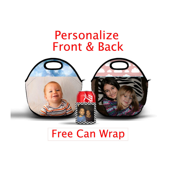 Personalized Lunch Bag, Custom Lunch Bag, Lunch Box, Insulated Lunch Box, Neoprene Lunch Bag