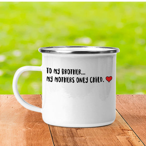 Custom Funny Quote Metal Camping Cup Coffee Mug - Forever Sky Studio