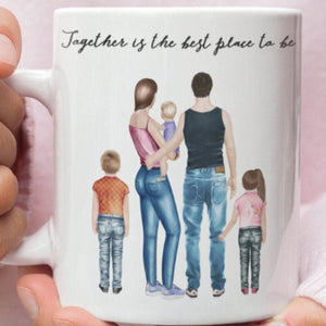 Personalized Mug, Family Mug, Coffee Cup, Custom Designer Mug, Family gift