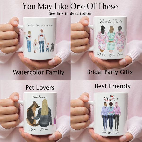 Personalized Mug, Family Mug, Coffee Cup, Custom Designer Mug, Family gift