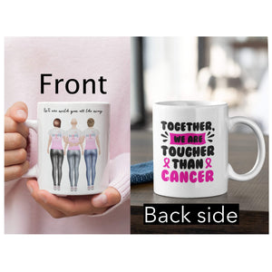 Personalized Cancer Awareness Friendship Support Ceramic Coffee Mug - Forever Sky Studio
