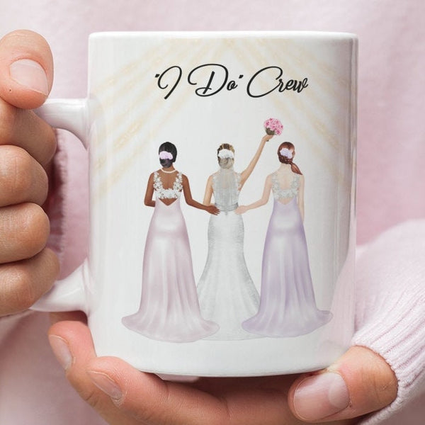 Bridal Party Gifts, Wedding Party Mugs, Personalized Mug, Custom Coffee Mugs, Designer Mugs, Bridesmaid Cup, Bridesmaid Proposal, MOH Gift