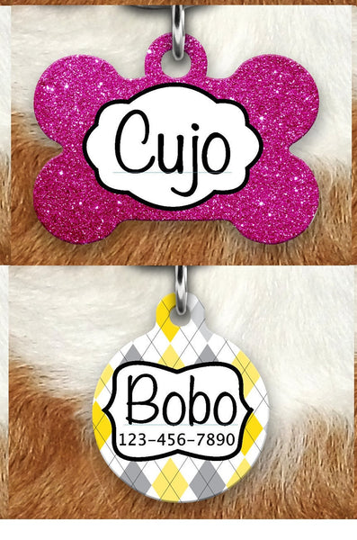 Pet Tag Dog Or Cat, Custom Metal Pet Tag, Personalized Pet ID, Pet Name Tag, New Pet Dog Gift