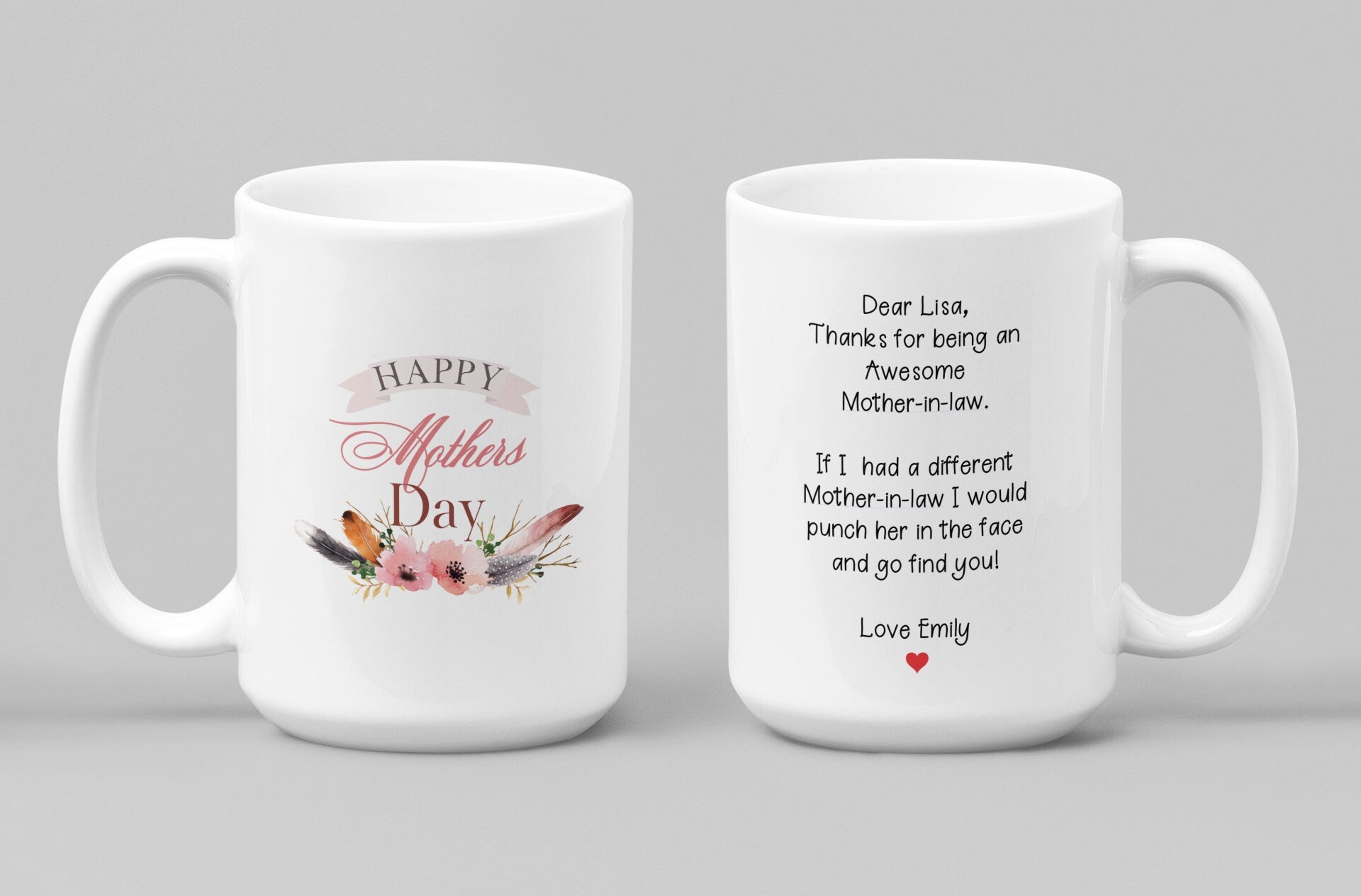 Mothers Day Mug, Mother In Law Mug, Mothers Day Gift, Personalized Mug, Custom Mothers Gift