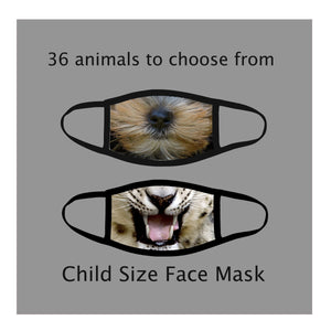 Childs Face Mask, Kids Protective Mask, Animal Face Masks - Forever Sky Studio