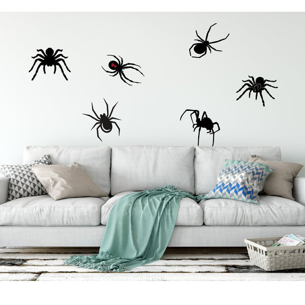 Halloween Spiders, Halloween Wall Decor, Halloween Wall Decal, Wall Decals, Removable Wall Decal, Spider Wall Decals, Spider Stickers