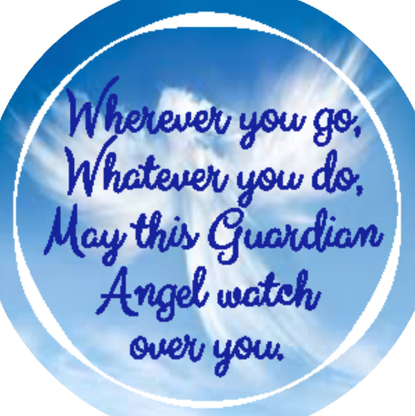 Guardian Angel Gift, Angel Pendant, Angel Necklace, Guardian Angel Quote, Personal Gift