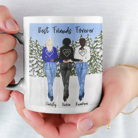 Sisters Mug, Best Friends Mug, Girls Coffee Cup, Designer Mugs, Personalized Gift
