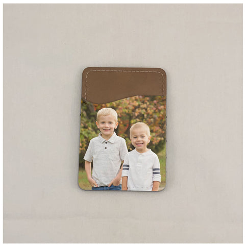 Phone Card Holder, Card Caddie, Cell Phone Pocket, Personalized Caddie, Photo Card Holder