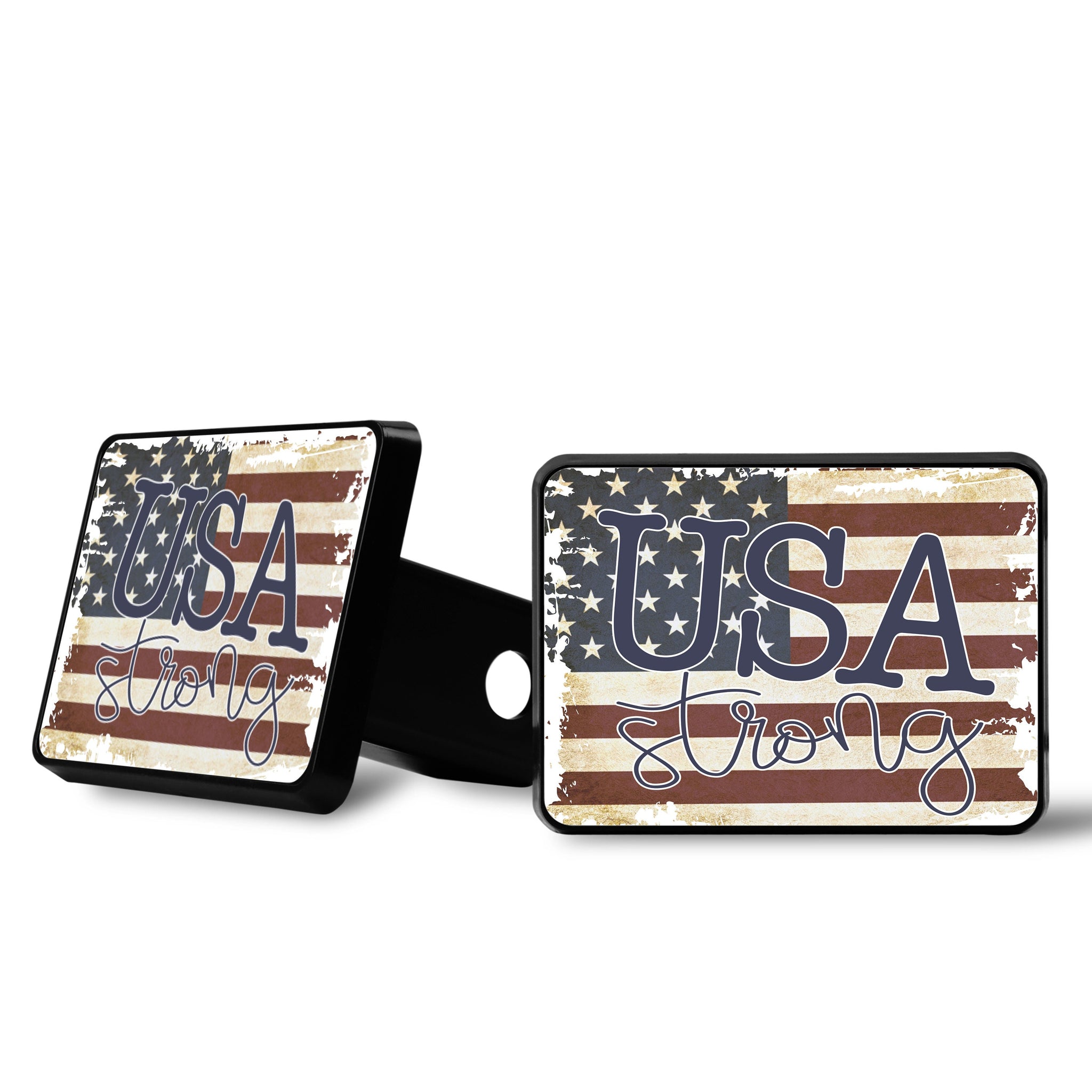 Trailer Hitch Covers, USA Hitch Cover, Patriotic Hitch, American Flag Hitch, Car Accessories, Car Decor, SUV Hitch Inserts, USA Strong Hitch
