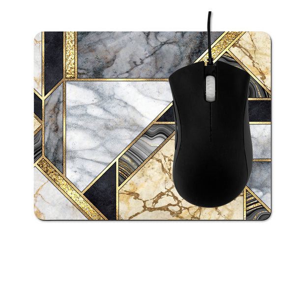 Custom Mouse Pads, Marbled Geometric Geode Mouse Pads, Thin Neoprene Mouse Pad, 9.25x7.75" mouse pad, Desk Accessories, Not Slip Mouse Pads