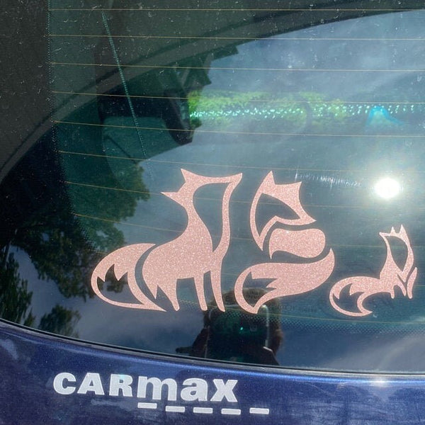 Car Family Decals, Fox Family Decal, Car Window Decal, Car Window Family, Car Family Stickers