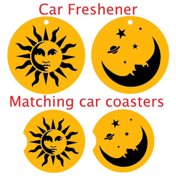 Celestial Car Air Freshener, Double Sided Car Fresheners, Car Accessories, Essential Oil Diffuser For Car, Car Freshener, Car Diffuser