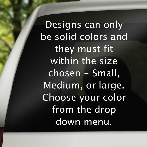 Custom Car Decals, Car Window Decal, Car Stickers, Personalized Decals, Design Your Own Car Decal, Personalized Sticker, Bereavement Decal