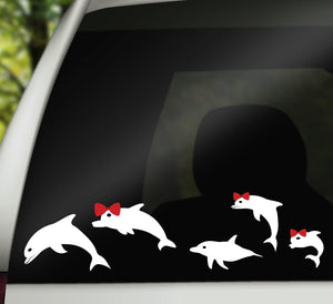 Dolphin Family Decal, Car Window Family, Car Decals, Window Stickers, Dolphin Decals