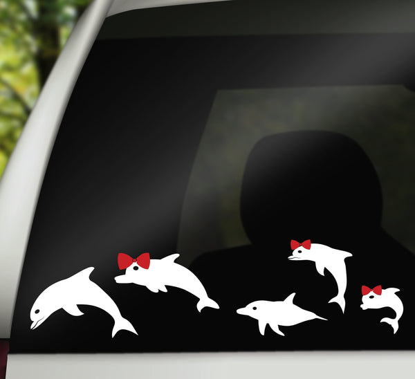 Dolphin Family Decal, Car Window Family, Car Decals, Window Stickers, Dolphin Decals