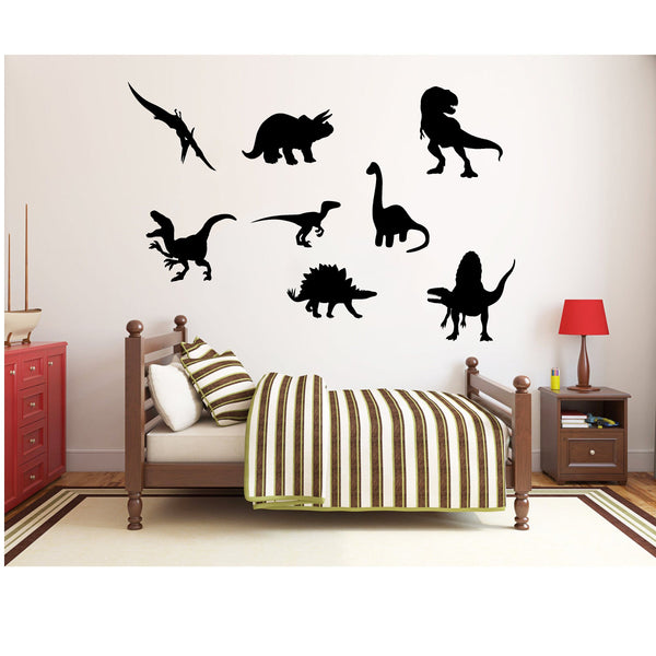 8 SVG Dinosaurs, Hand drawn Dinosaurs, Dinosaur Bundle, T-Rex Digital Dino, PNG Dino Clip Art