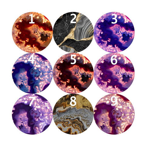 Geode Car Coasters, Car Accessories, Cup Holder Coaster, Car Coasters, Agate Car Coaster