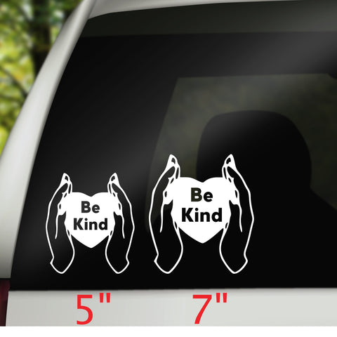 Be Kind Car Decal, Car Window Decal, Car Window Sticker, Inspirational Decals, Inspiring Car Decal