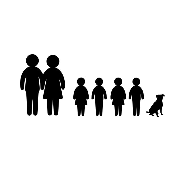 Car family decal, family pet decals, family pet decal, personalized sticker for car, family car stickers