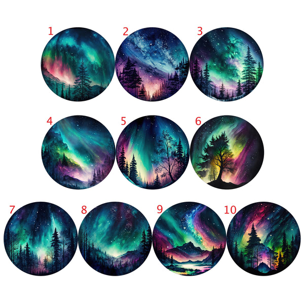 Car Coasters, Northern Lights, Cup Holder Coaster, Car Accessories, Drink Coasters