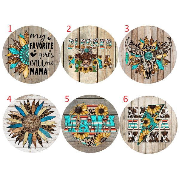 Car Coasters, Cowgirl Mama Gift, Western Coaster, Cup Holder Coaster, Drink Coaster